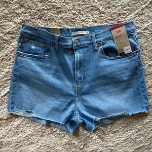 Levi’s women’s high rise denim shorts